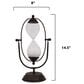 Creative Coop Decorative Metal Hourglass with White Sand in Rust, , large