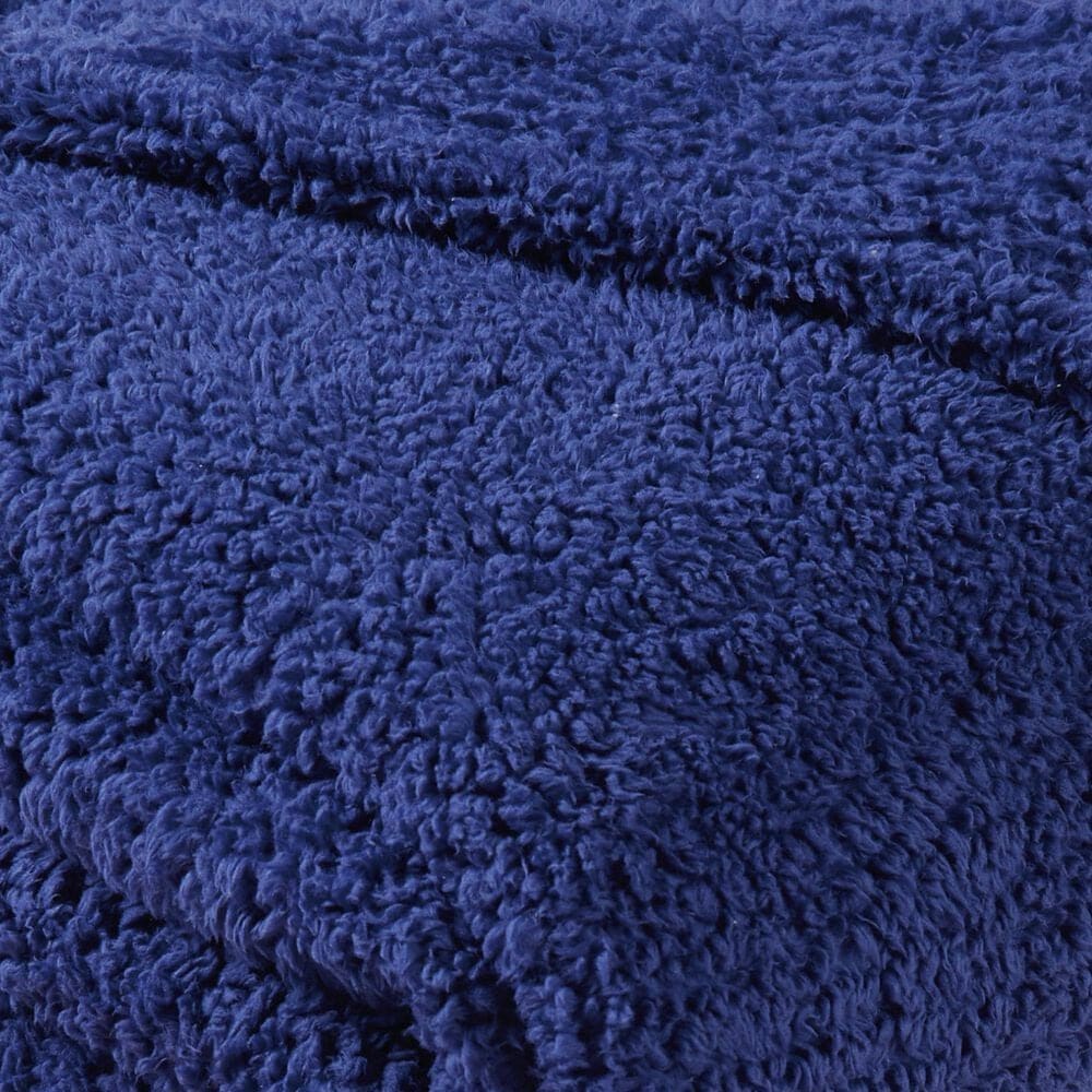 Pem America Brooklyn Loom Marshmallow King Blanket in Navy, , large