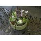 Alfresco Home Cobblestone Umbrella Patio Planter in Island Green (Set of 2), , large
