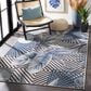 Safavieh Cabana CBN447N 8" x 10" Ivory and Navy Indoor/Outdoor Area Performance Rug, , large