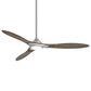 Minka-Aire Sleek 60" Smart Ceiling Fan with LED Light in Brushed Nickel, , large