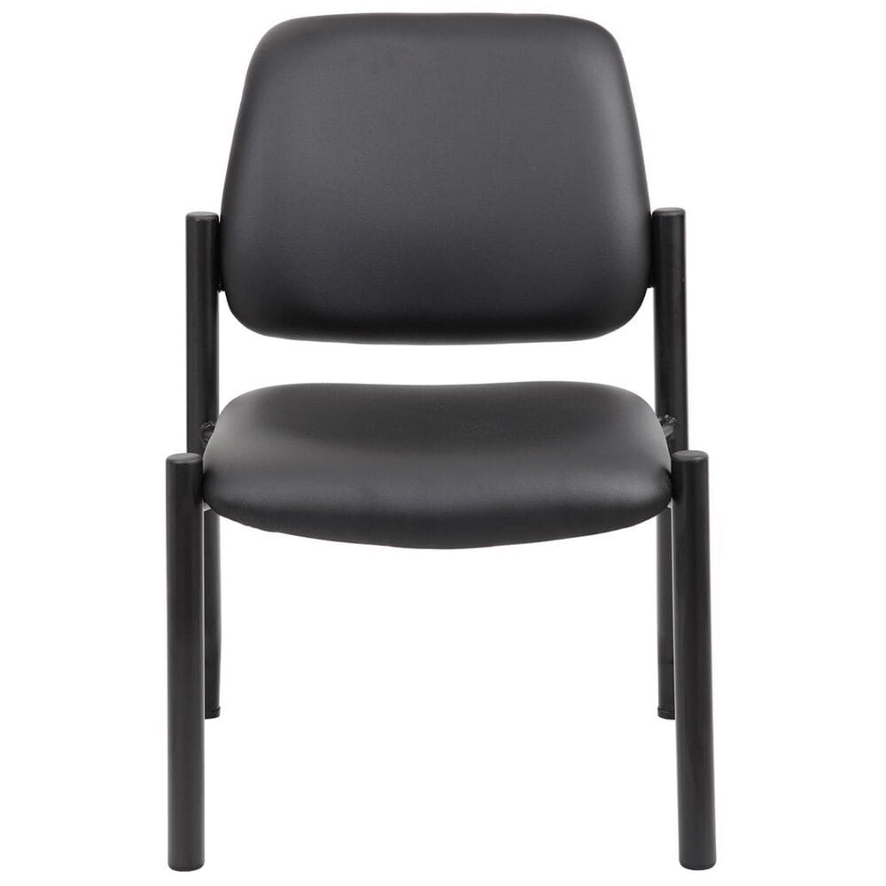 Regal Co. Boss Armless Guest Chair in Black, , large