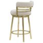 Armen Living Santorini Counter Stool in Gold, , large