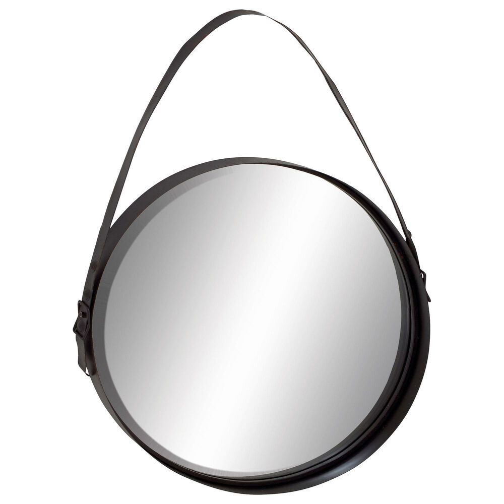 Maple and Jade 24" x 35" Wall Mirror in Black, , large