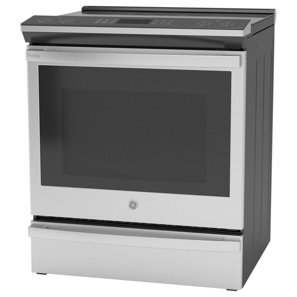 GE Profile 30" Slide-In Front-Control Induction Range in Stainless Steel, , large