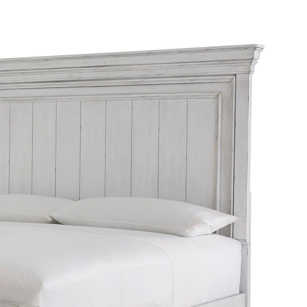 Ashley Kanwyn Queen Storage Bed in Distressed Whitewash, , large