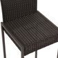 Hearth and Haven Conway Bar Stool in Dark Brown and Black (Set of 2), , large