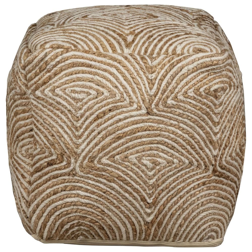 Blue Sun Designs Tabitha Pouf Ottoman in Natural, , large