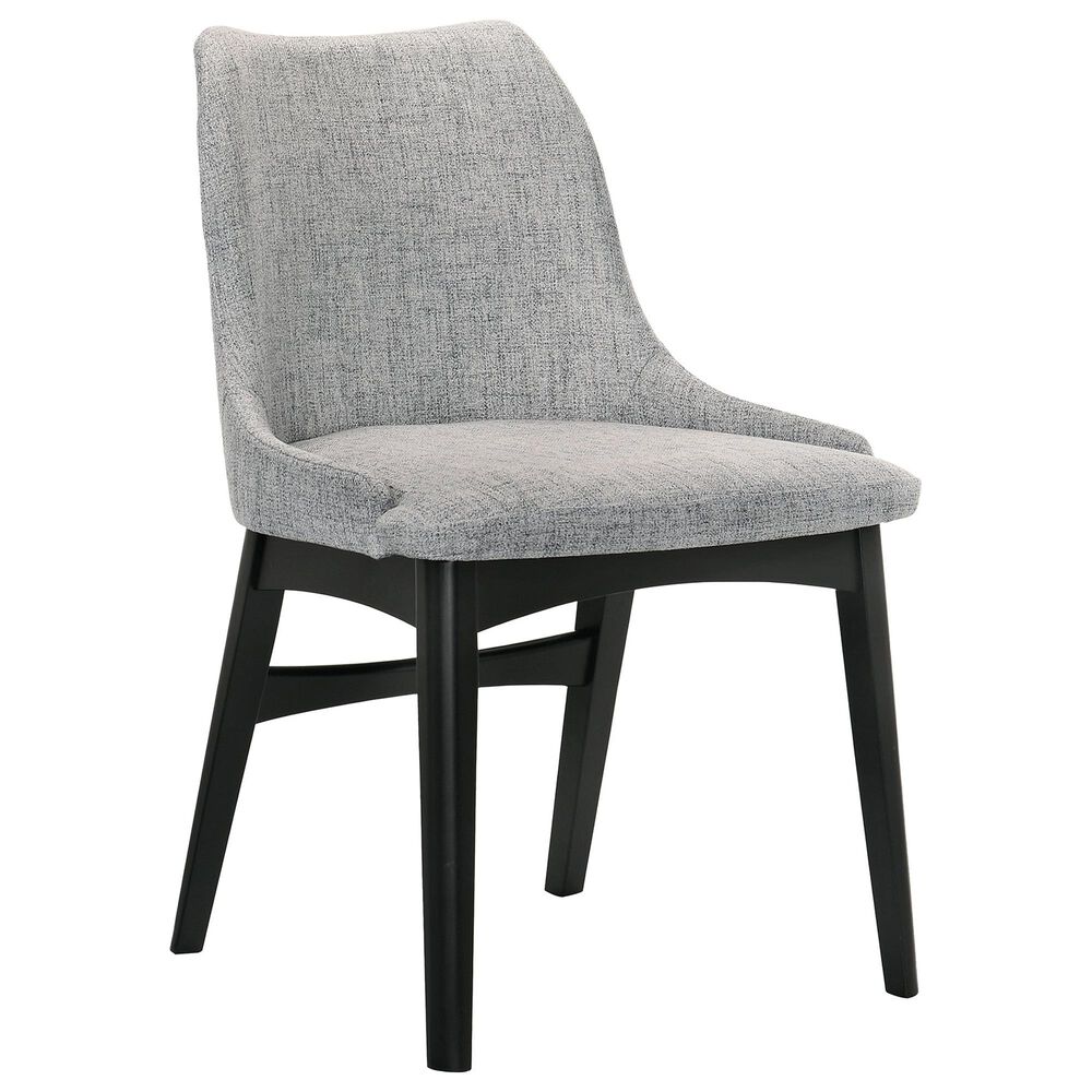 Blue River Arcadia and Azalea 5-Piece 48&quot; Dining Set with Gray Cushion in Black, , large