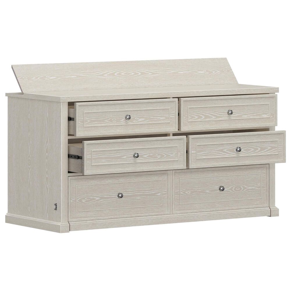Richlands Furniture Soren 4-Drawer Dresser with Queen Convertible Bed in Whitewash, , large