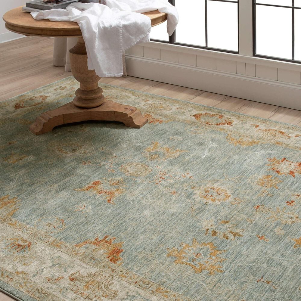 Karastan Adalia10&#39; x 14&#39; Blue Area Rug, , large