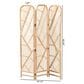 Baxton Studio Firenze Rattan Room Divider in Natural Brown, , large