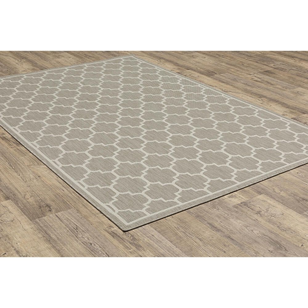 Oriental Weavers Portofino 7&#39;10&quot; x 10&#39; Gray Area Performance Rug, , large