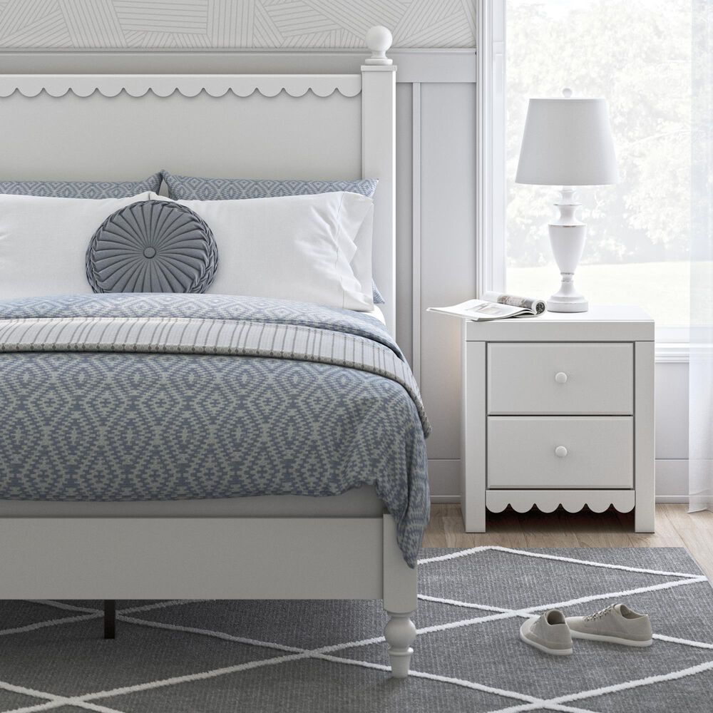 Ashley Mollviney Full Panel Bed in Matte White, , large
