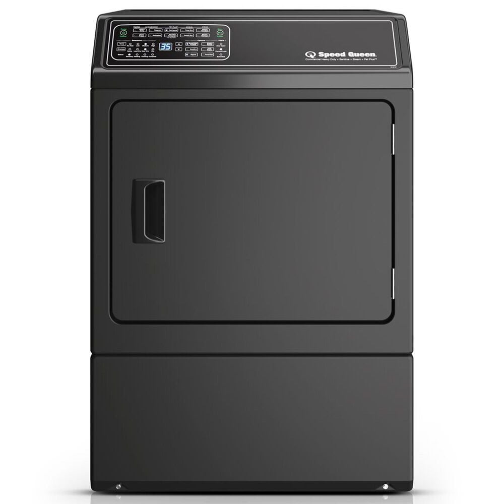 Speed Queen 3.5 Cu. Ft. Front Load Left Hinge Washer and 7 Cu. Ft. Gas Dryer Laundry Pair in Matte Black, , large