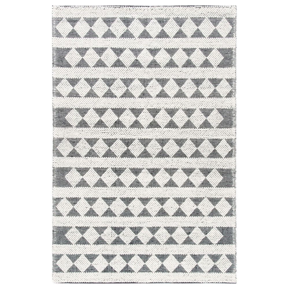 Safavieh Natura NAT481A 6" Square Ivory and Black Area Rug, , large