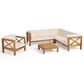 Noble House Brava 5-Piece Conversation Set in Beige, , large