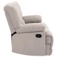 CorLiving Lea Reclining Console Sofa with Cupholders in Beige Fabric, , large