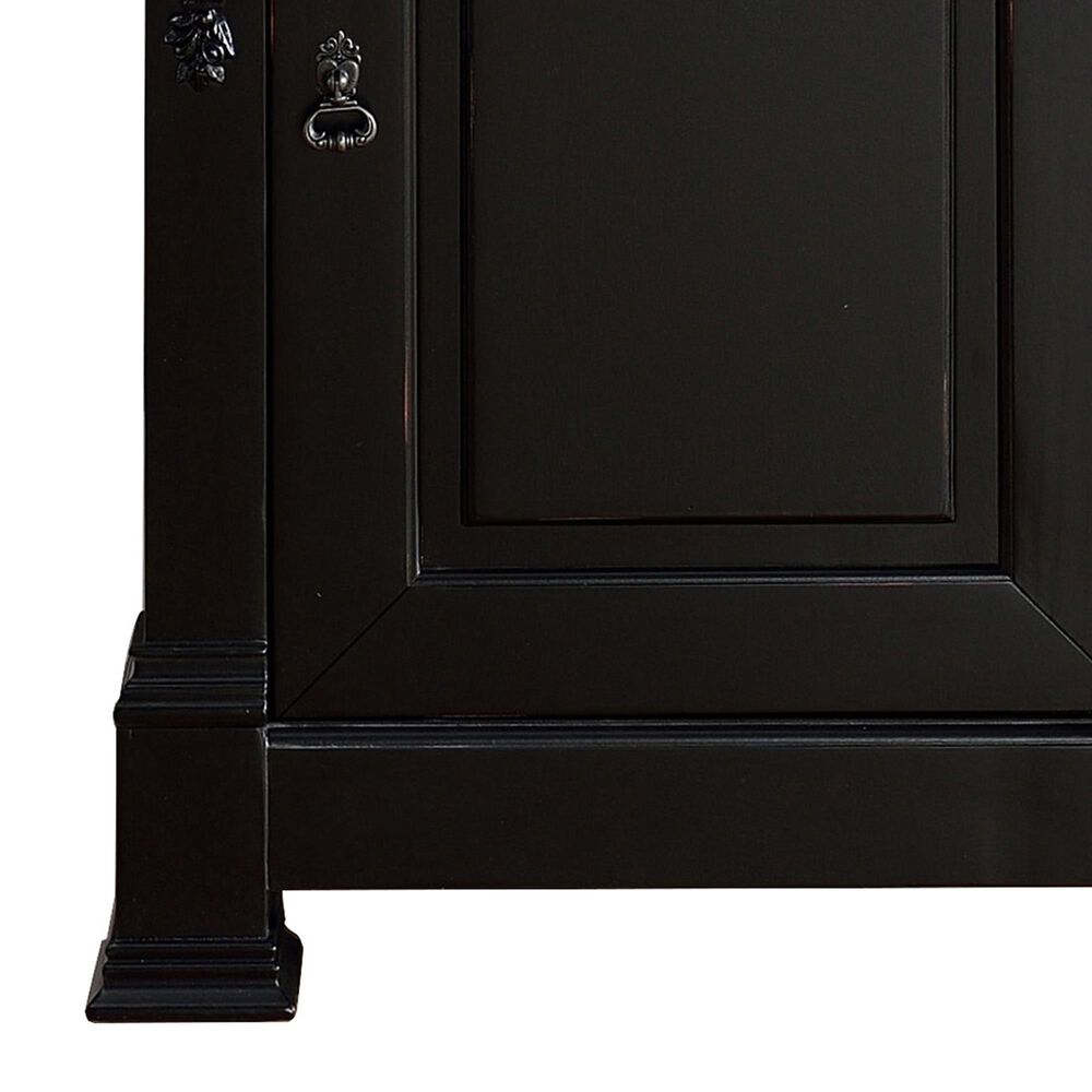James Martin Vanities Brookfield 26&quot; Single Bathroom Vanity in Antique Black with 3 cm Arctic Fall Solid Surface Top and Rectangle Sink, , large
