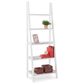 Linon Home Decor Acadia 5-Shelf Ladder Bookcase in White, , large