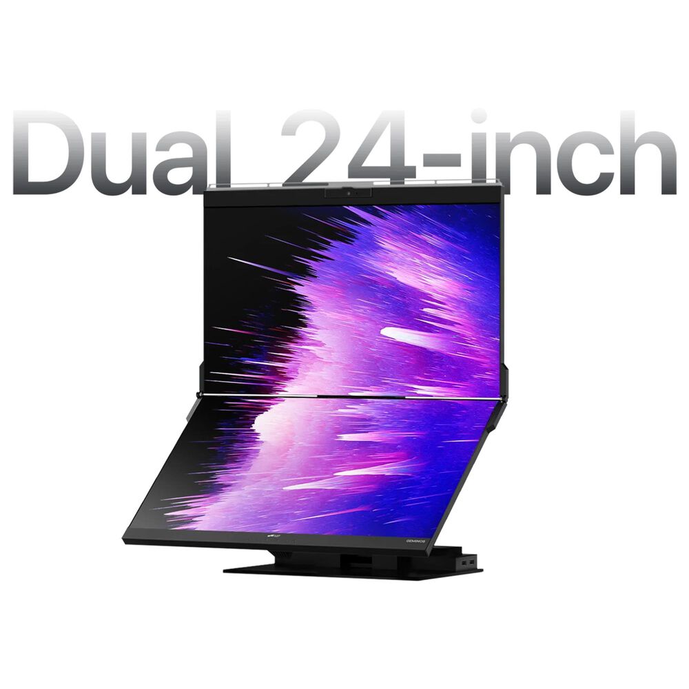 Mobile Pixels 24&quot; Geminos X Dual-Screen Desktop Monitor in Black, , large