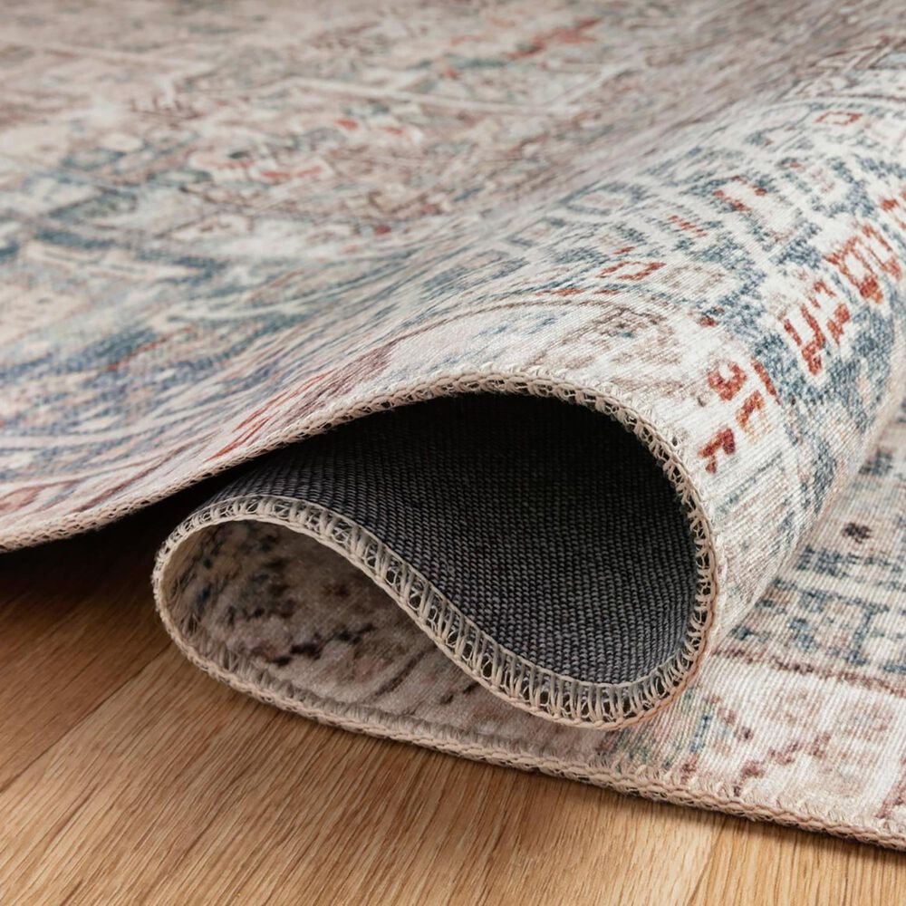 Chris Loves Julia x Loloi Jules 7&#39;6&quot; x 9&#39;6&quot; Natural and Ocean Area Rug, , large