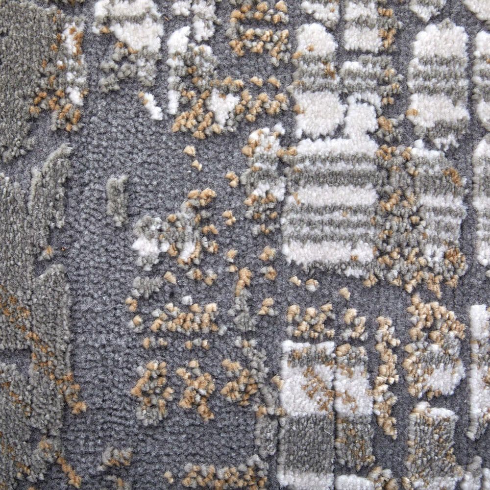 Feizy Waldor 2&#39;10&quot; x 7&#39;10&quot; Ivory and Gray Runner, , large