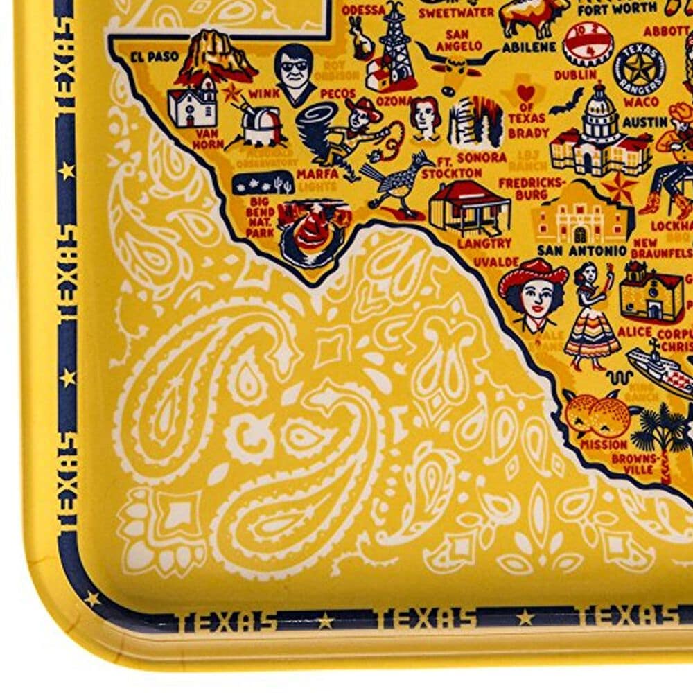 One Hundred 80 Degrees 13&quot; Texas Tray in Multicolor and White, , large