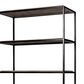 Mercana Braxton II 3-Tier Shelving Unit in Light Brown and Matte Black, , large