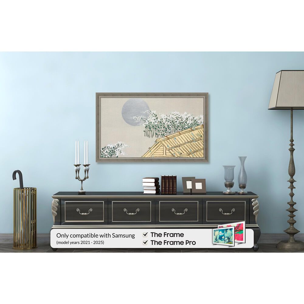 Deco TV Frames Slim 32" Frame Bezel for Samsung the Frame TV in Empire Silver, , large