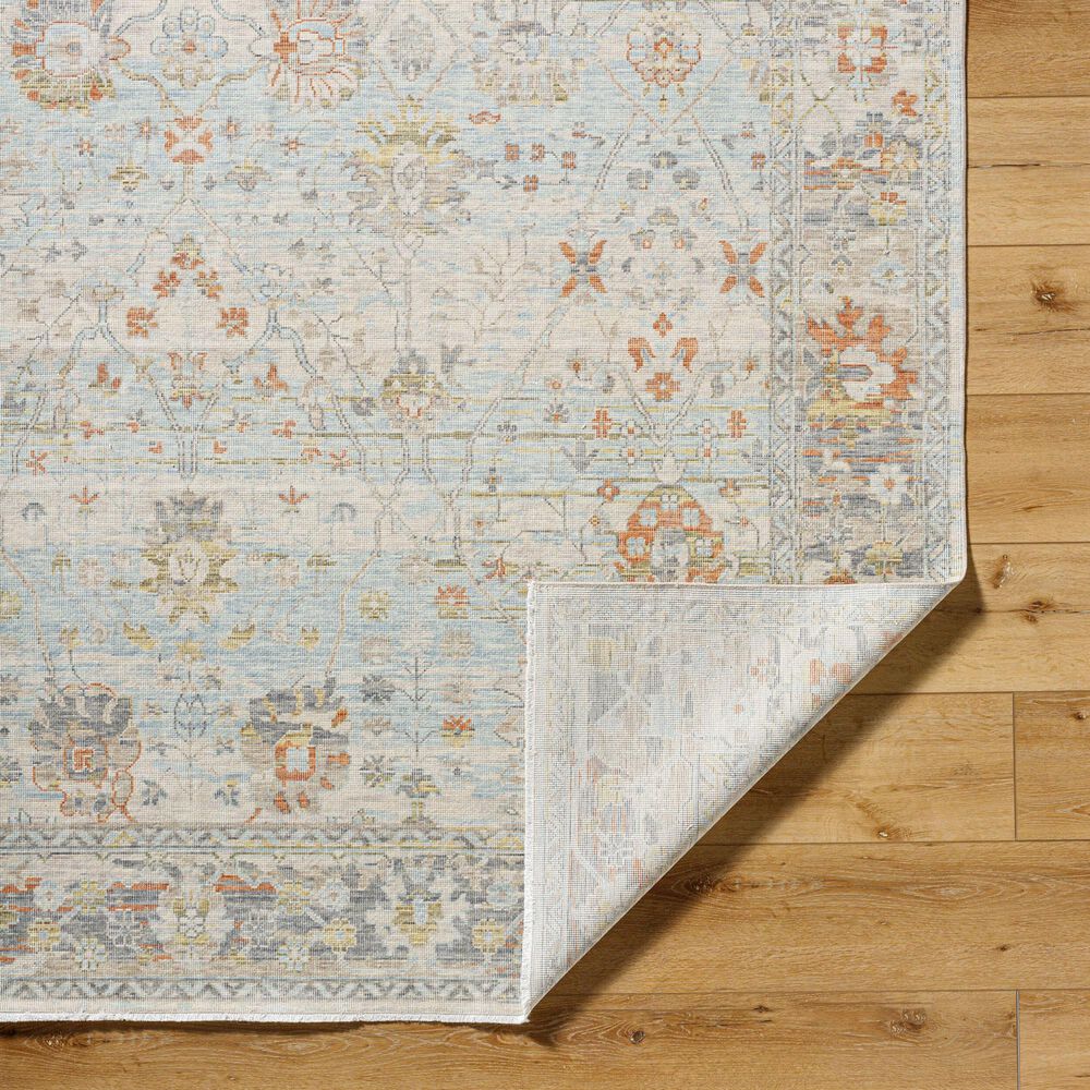 Surya Once Upon a Time Light Gray, Pale Blue, Gray, Tan, Light Olive and Dusty Coral 1'11" x 2'11" Area Rug, , large