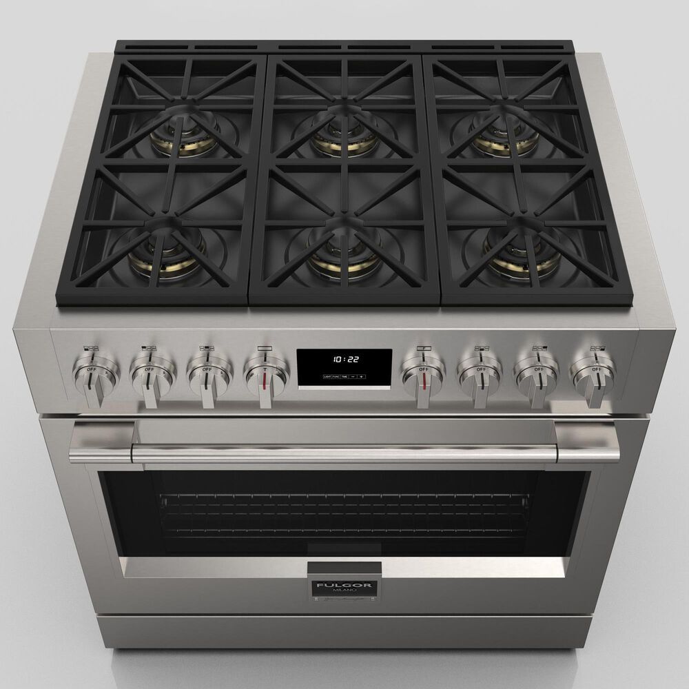 Fulgor Milano Sofia 4.4 Cu. Ft. 36&quot; Professional All Gas Range in Stainless Steel, , large