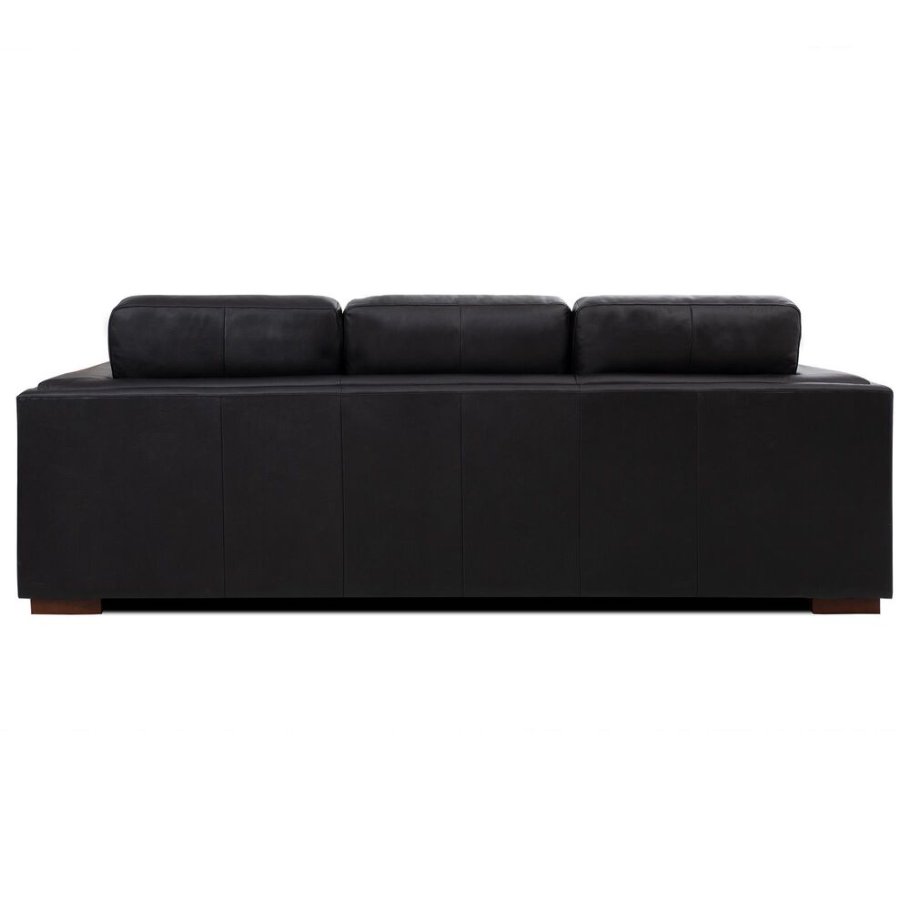 Italiano Furniture Luca Stationary Sofa in Black, , large