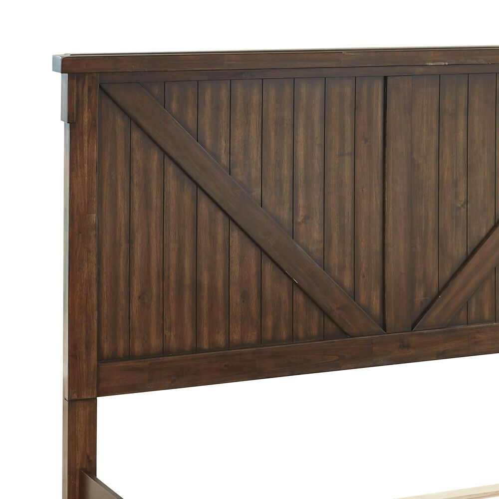 Signature Design by Ashley Lakeleigh Queen Panel Bed with Footboard Bench in Dark Brown, , large