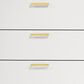 Pacific Landing Kendall 6-Drawer Dresser in Gold and White, , large