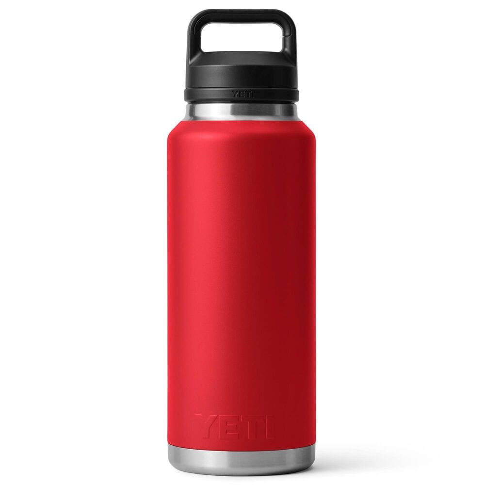 YETI Rambler 46 Oz Water Bottle with Chug Cap in Rescue Red, , large