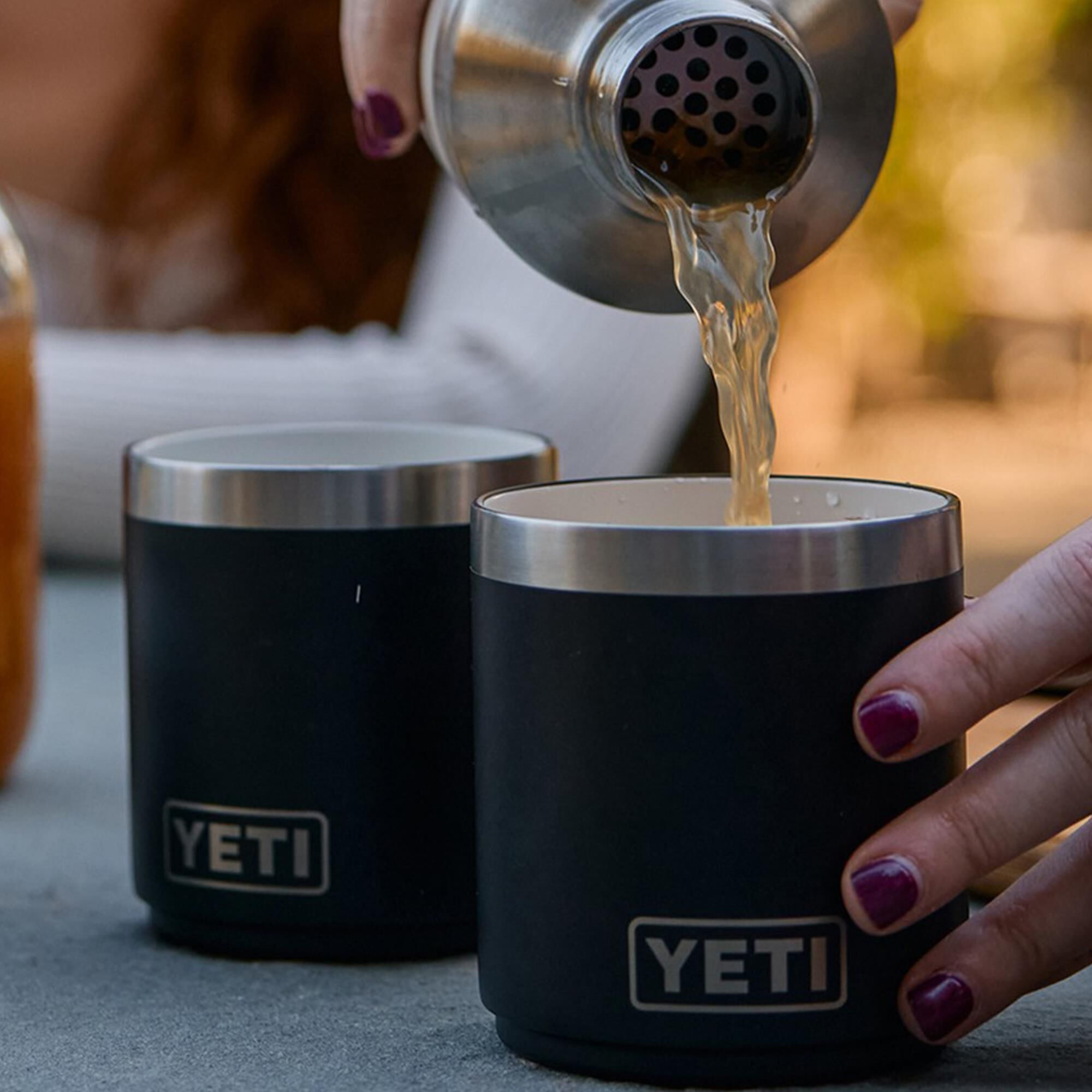 YETI Rambler 10 Oz Stackable Lowball 2.0 with MagSlider Lid in Black