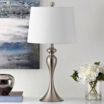 Safavieh Bayan Table Lamp in Nickle, , large