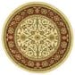 Safavieh Lyndhurst LNH212 3" Round Ivory and Red Area Rug, , large