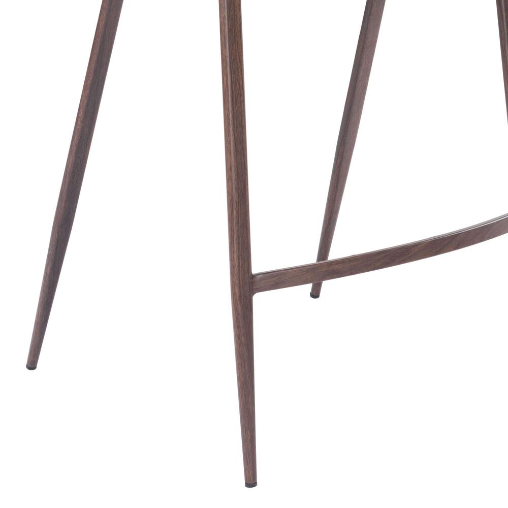 Zuo Modern Desi Counter Chair in Black/Dark Brown &#40;Set of 2&#41;, , large