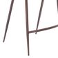 Zuo Modern Desi Counter Chair in Black/Dark Brown (Set of 2), , large