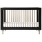 Babyletto Lolly 3-in-1 Convertible Crib with Kit in Black and Washed Natural, , large