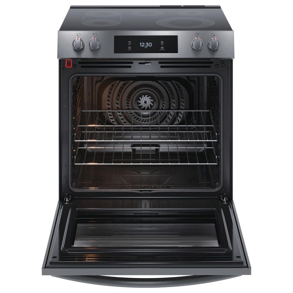 Frigidaire Gallery 30&quot; Front Control Electric Range with Total Convection in Black Stainless Steel, , large