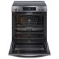 Frigidaire Gallery 30" Front Control Electric Range with Total Convection in Black Stainless Steel, , large