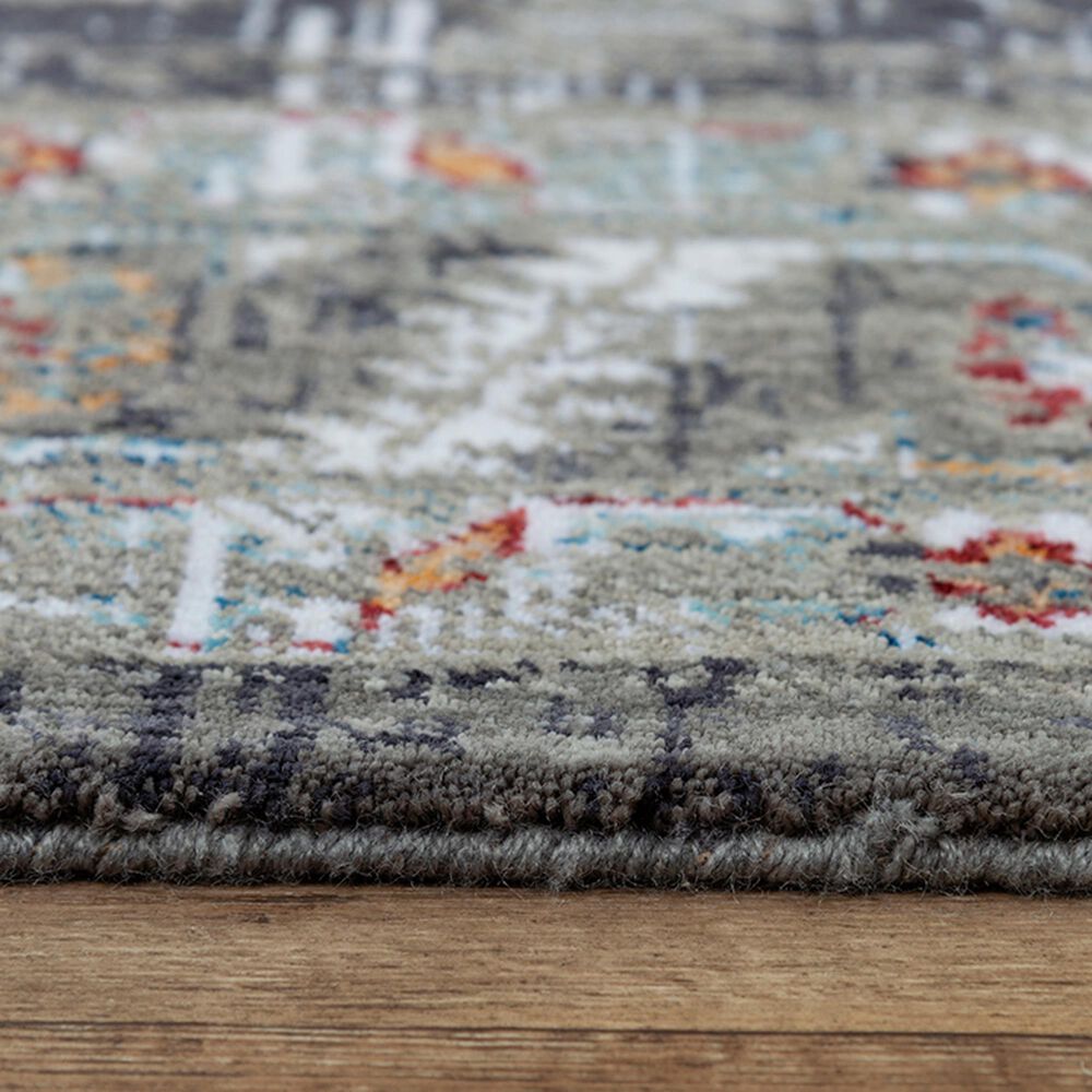 RIZZY Signature 8&#39; x 10&#39; Gray and Multicolor Area Rug, , large