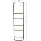 Maple and Jade 6-Rung Decorative Ladder in Matte Black and Brown, , large