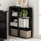 HOMLUX 3-Tier Corner Open Shelf Bookcase in Blackwood, , large