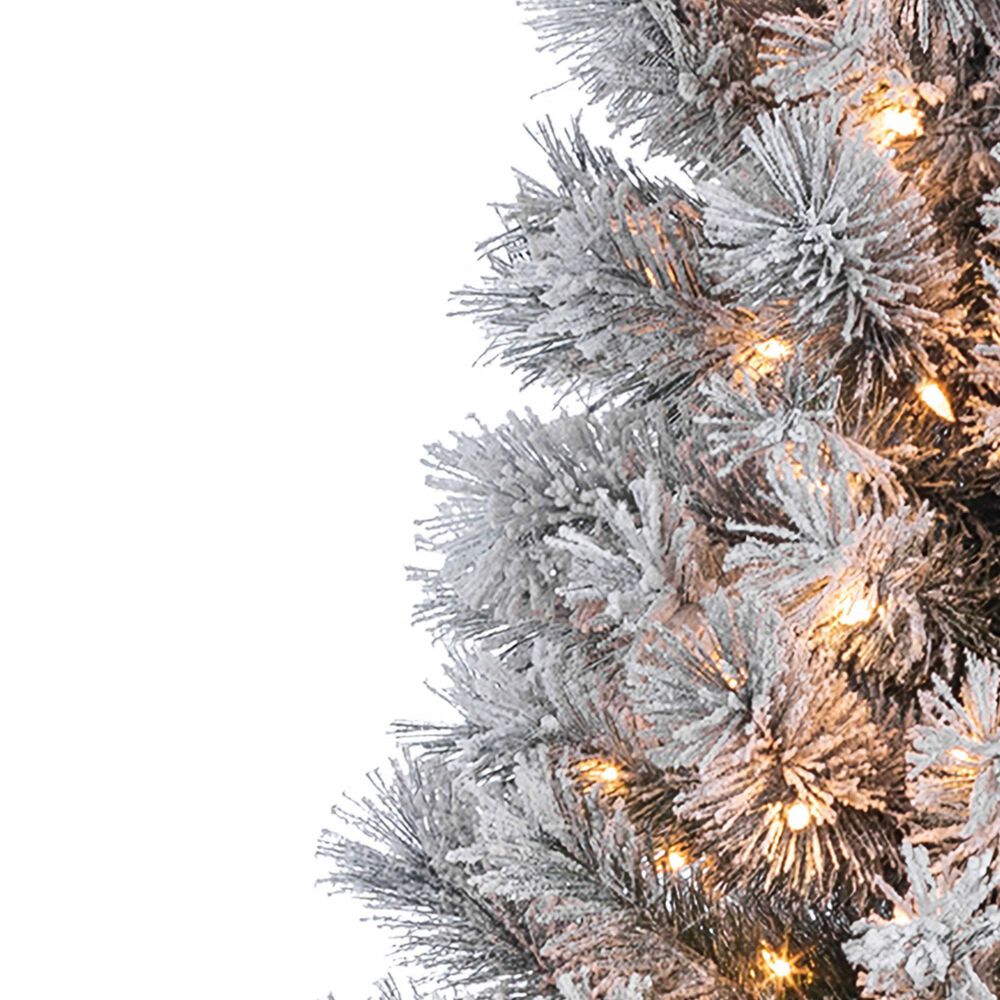 The Gerson Company 9&#39; Pre-Lit Boise Pine Christmas Tree in Green, , large