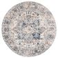 Safavieh Madison MAD603F 5" Round Grey and Ivory Area Rug, , large