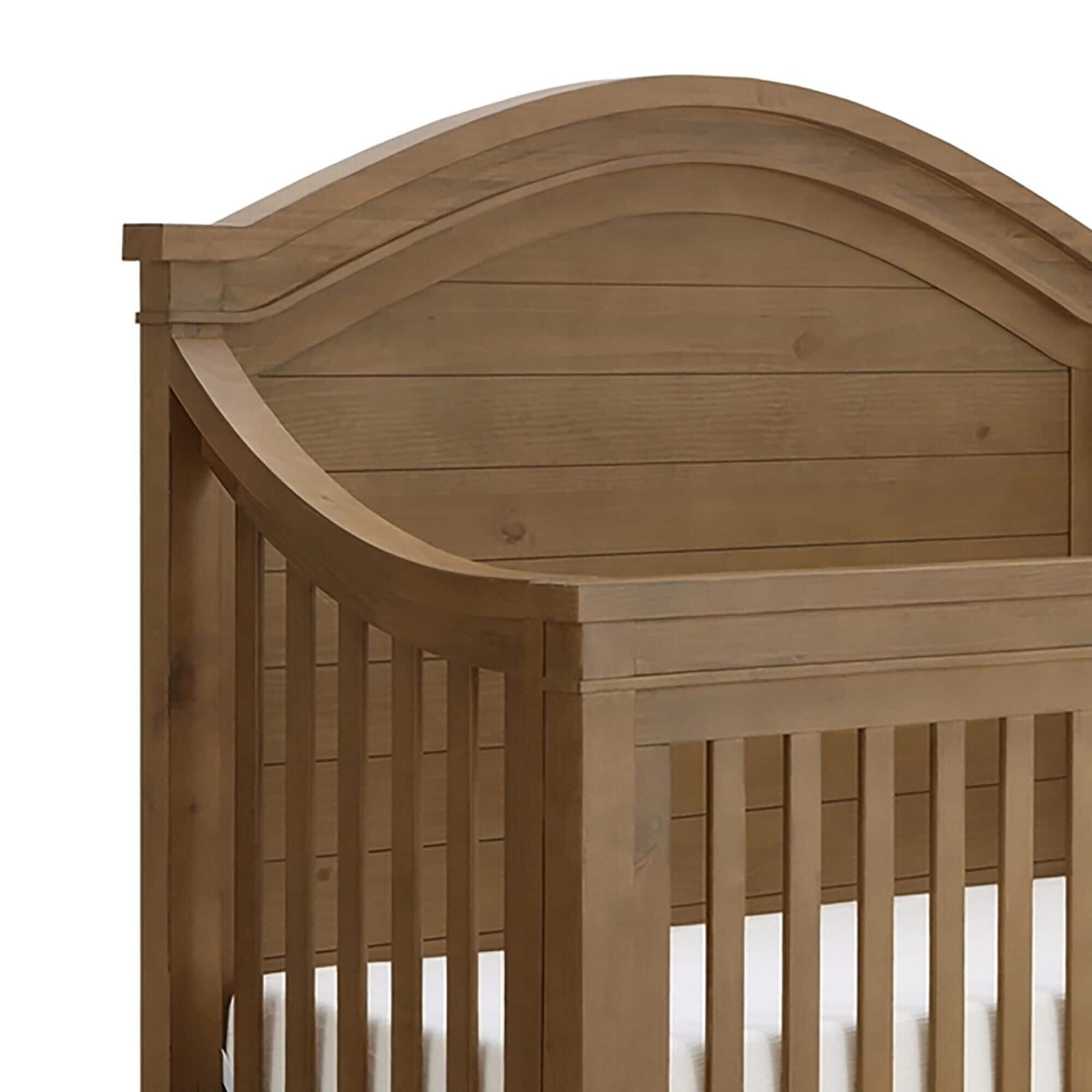Baby Appleseed Rowan Arch Top Crib in Sandwash